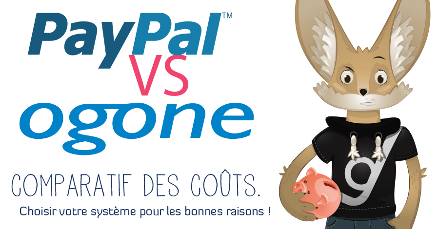 PayPal Vs Ogone : comparatif des coûts (infographie)