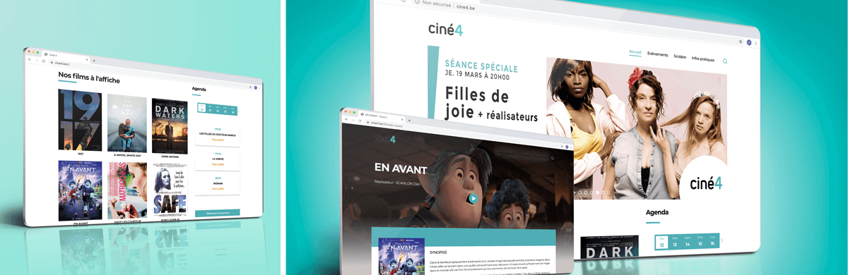 Création du site web du cinema d'un centre culturel - agence web Bruxelles et Liège